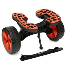 Conwy Kayak Trolley Foldable Heavy Duty Canoe Cart Strap Flat Free Wheels 54kg