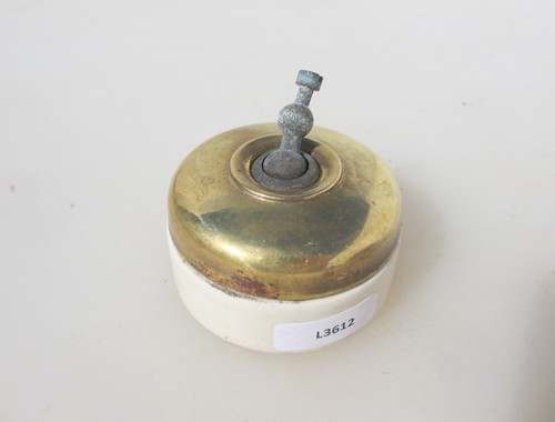 Antique brass ceramic light - antique,