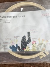 Embroidery DIY Art Kit Cactus.