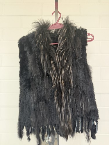 Black maclauren vintage fur