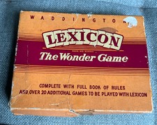1960’s Waddingtons Lexicon Card Game The Wonder Game Boxed Complete Rules & More