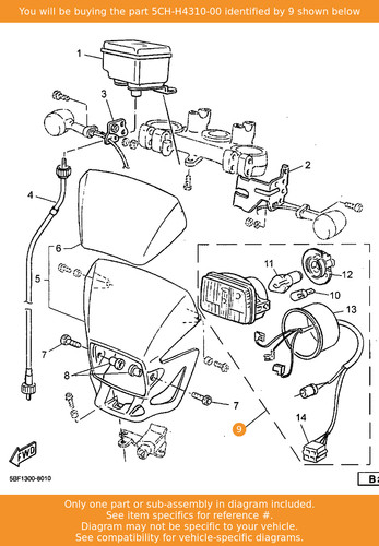 Yamaha headlight unit assy - headlight,