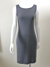 Luisa Spagnoli grey wool mid-length dress Small / Size 8