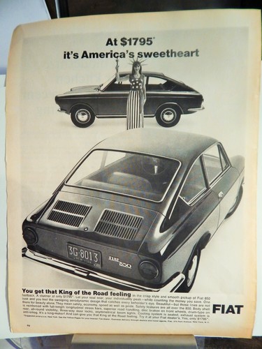 Fiat 850 fastback automobile - 850,