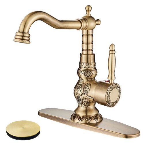 Antique brass bathroom - antique,