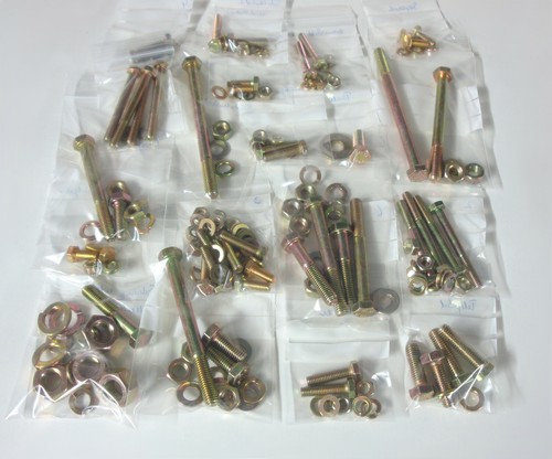 Screw set complete - screw, yellow