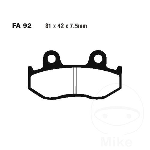 Ebc brake pads - tt, mx