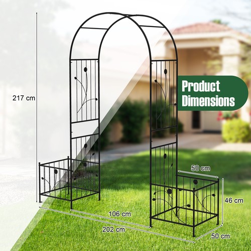 Iron garden arch - arch, climbing