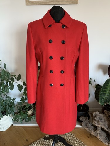 Stunning hobbs red long coat - hobbs,