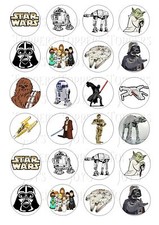 24 STAR WARS  CUPCAKE TOPPER