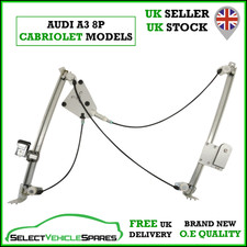 NEW AUDI A3 8P CONVERTIBLE PASSENGER SIDE LEFT FRONT WINDOW REGULATOR 2008-2012