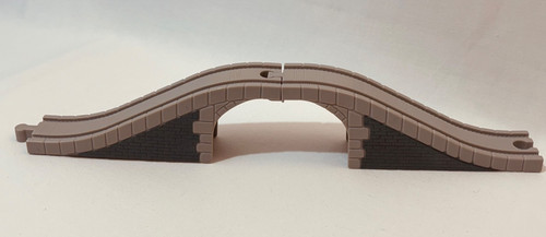 Grey bridge for wooden train - grey,