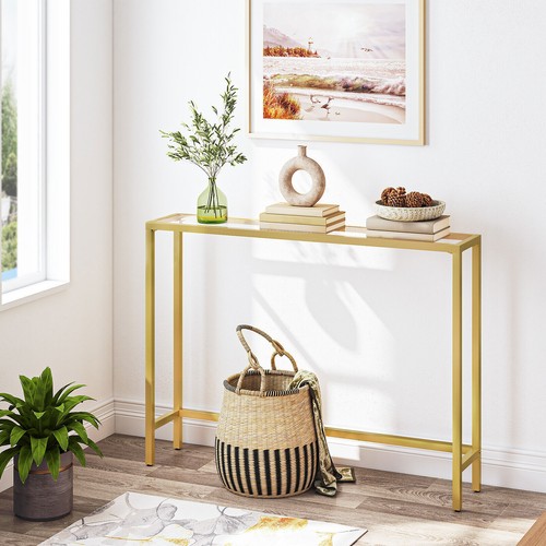 Console table tempered glass - console,