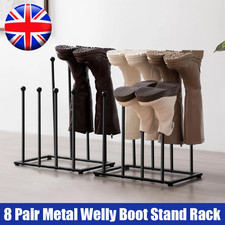 8 Pair Metal Welly Boot Stand