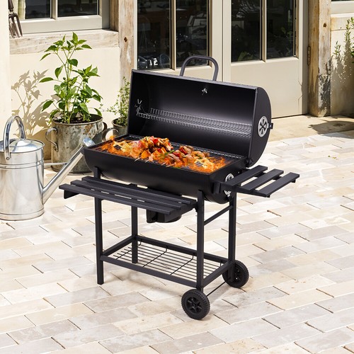 Barrel barbecue grill - barrel,