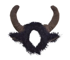 Brown Bull Ram Horns Fluffy