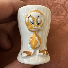 Win Tweety pie Vintage pottery Easter egg Cup 60’s ? 