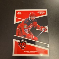 NOLAN YAREMKO EXCEPTIONAL HIT CARDIFF DEVILS 25/26 SERIES 1 HOCKEY CARD