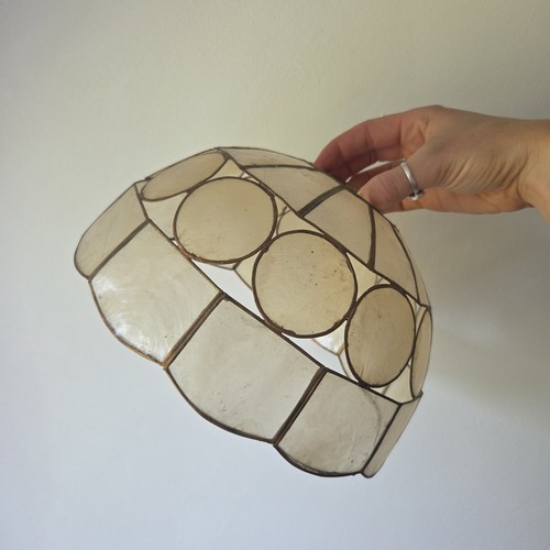 Vintage capiz shell lampshade - vintage,