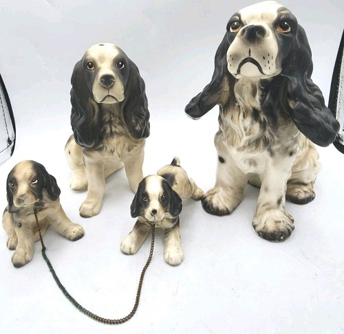 Dog figurine lot 4pc - figurine, &