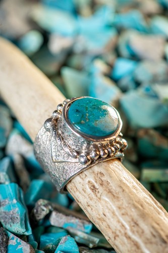 Tufa cast ring - tufa, high