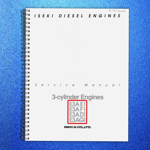 Iseki e3ae1 e3af1 - e3af1, e3ag1