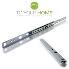 Pair of Dihl Drawer Runners Groove Ball Bearing 17mm 5 Sizes Available