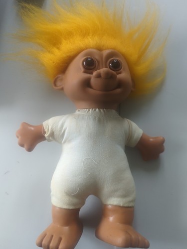 Vintage troll with yellow - vintage,