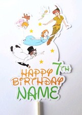 Peter Pan cake topper PERSONALISED X1, cupcakes available too