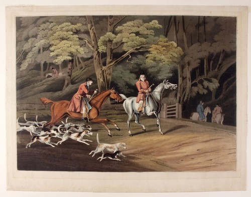 1813 alken print hunting - alken,