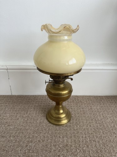 Vintage brass oil lamp - vintage,