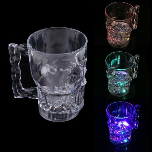Halloween skull beer mug cup - halloween,