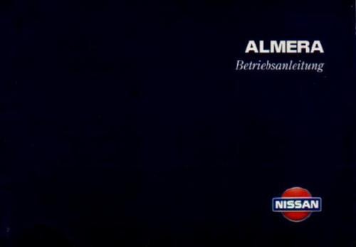 Nissan almera owners manual - almera,
