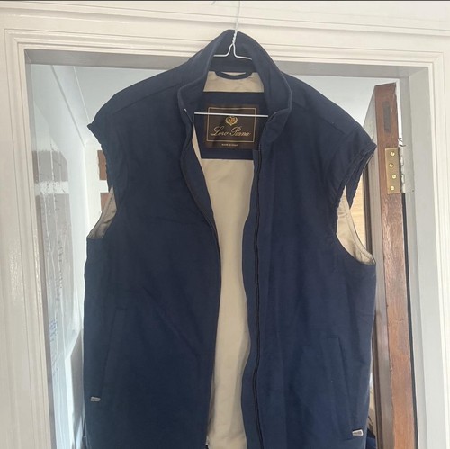 Loro piana blue cashmere gilet - blue,