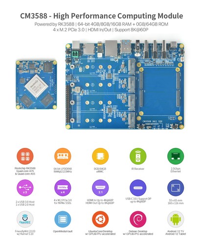 Cm3588 16gb ram - 16gb, emmc