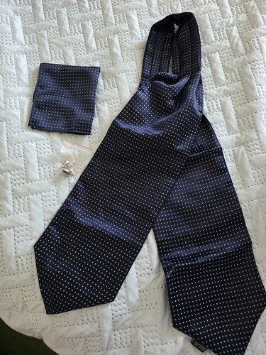 Men silk cravat set - silk,