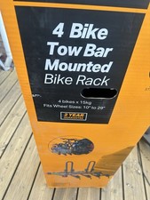 Halfords 4 Bike Towbar Mounted Bike Rack Cycle Carrier RRP 240 Rear Mount AsNeUs