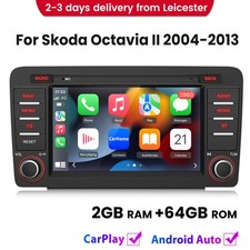 For Skoda Octavia II 2004-2013 Carplay Car Stereo Radio Head unit BT GPS Sat Nav