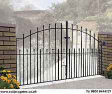 Wrought iron double driveway gates - metal/steel gates Galvanised Powder Coated