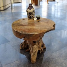 Root Wood Side Table Teak Wood Table 40 / 50 Cm Root Coffee Table Tree
