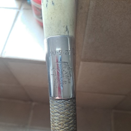 Antique riding crop silver - antique,