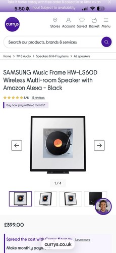 Samsung ls60d smart speaker - hw-ls60d,
