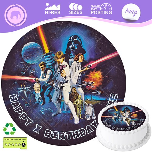 Classic star wars cake - classic, topper