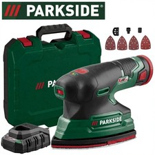 Parkside 12V Cordless Detail Multi Sander Starter Set With 2Ah Battery & Charger