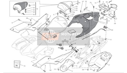 Ducati hook seat 83015641a - hook,