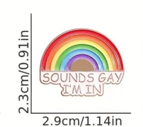 Rainbow pin badge lgbtq - rainbow,
