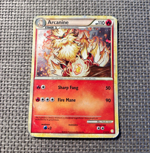 Arcanine 123 holo rare - arcanine,