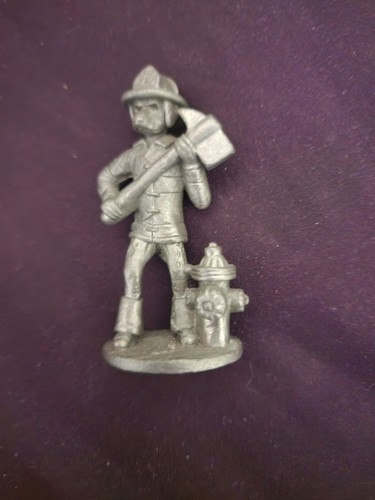 Metal dog and fire hydrant - metal,