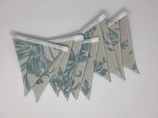 Laura Ashley Lloyd Duck Egg Blue Handmade Bunting 10 Double Sided Flags