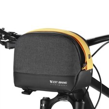 WEST BIKING Bicycle Handlebar Bag Carry Rear Rack Pannier Bag Black Grey 4L